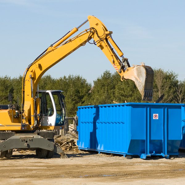 what are the rental fees for a residential dumpster in Adamsville